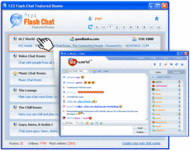 123FlashChat Featured Rooms screenshot